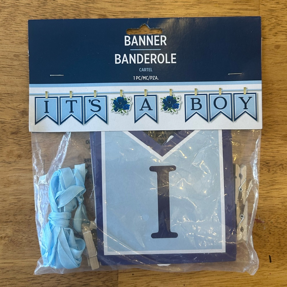 'It's a Boy' Banner - Baby Shower